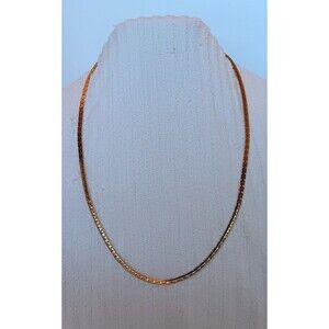 Vintage Unsigned Goldtone Heavy Chain Necklace 30 in